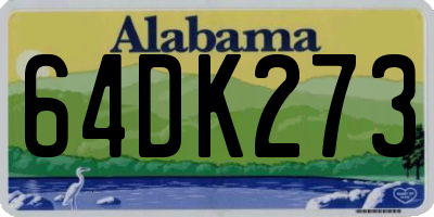 AL license plate 64DK273