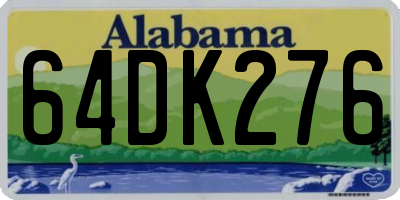 AL license plate 64DK276