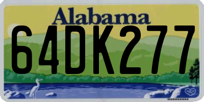 AL license plate 64DK277