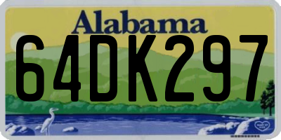 AL license plate 64DK297