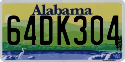 AL license plate 64DK304