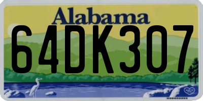 AL license plate 64DK307