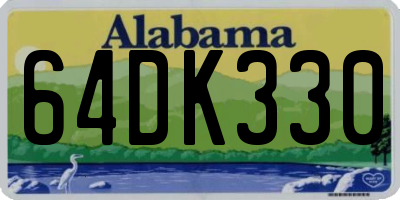 AL license plate 64DK330
