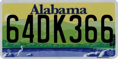 AL license plate 64DK366