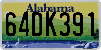 AL license plate 64DK391