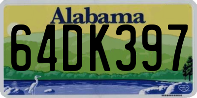AL license plate 64DK397