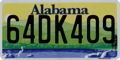 AL license plate 64DK409