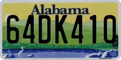 AL license plate 64DK410