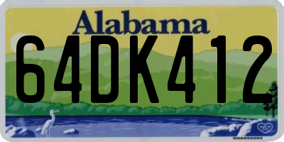 AL license plate 64DK412