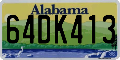AL license plate 64DK413