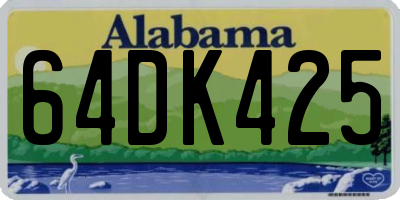 AL license plate 64DK425
