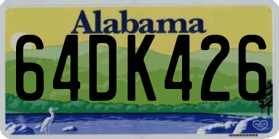 AL license plate 64DK426