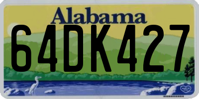 AL license plate 64DK427