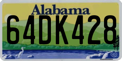 AL license plate 64DK428