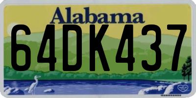 AL license plate 64DK437