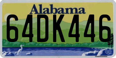 AL license plate 64DK446