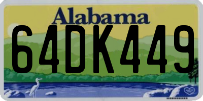AL license plate 64DK449