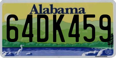 AL license plate 64DK459