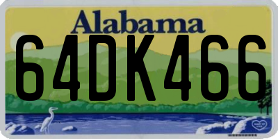 AL license plate 64DK466