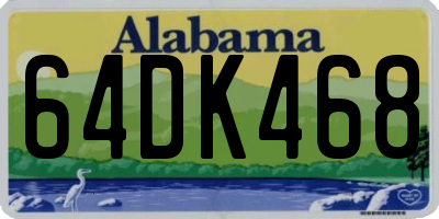 AL license plate 64DK468
