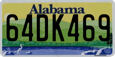 AL license plate 64DK469