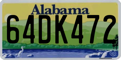 AL license plate 64DK472