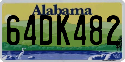 AL license plate 64DK482
