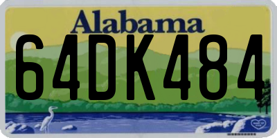 AL license plate 64DK484