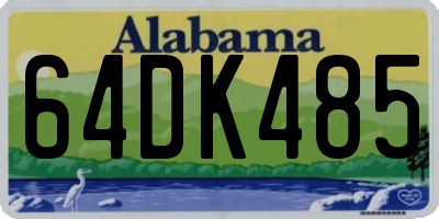 AL license plate 64DK485