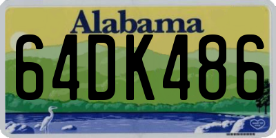 AL license plate 64DK486