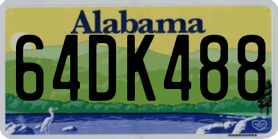 AL license plate 64DK488