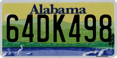 AL license plate 64DK498