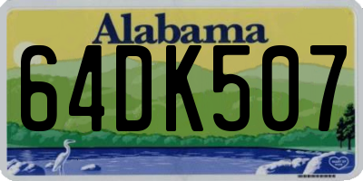 AL license plate 64DK507