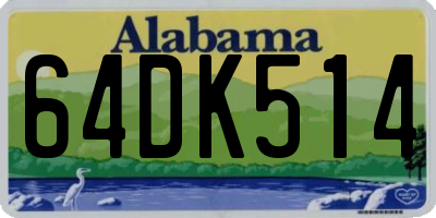 AL license plate 64DK514