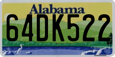 AL license plate 64DK522