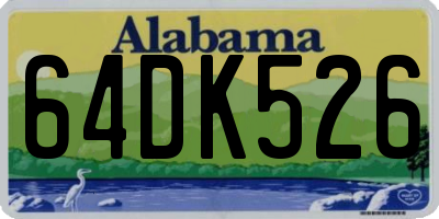 AL license plate 64DK526