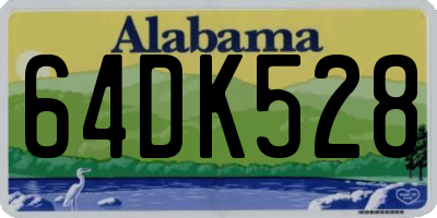 AL license plate 64DK528