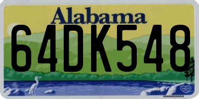 AL license plate 64DK548