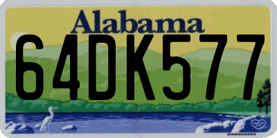 AL license plate 64DK577