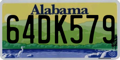 AL license plate 64DK579