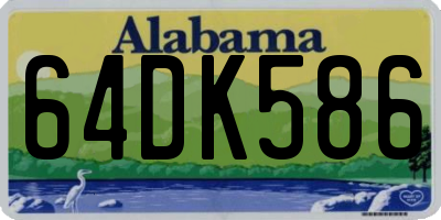 AL license plate 64DK586