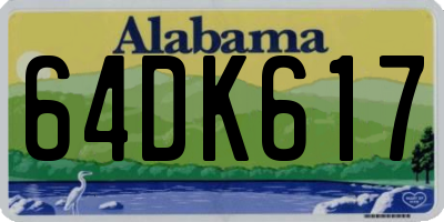 AL license plate 64DK617