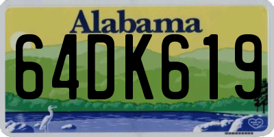 AL license plate 64DK619
