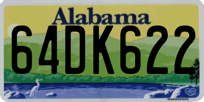 AL license plate 64DK622