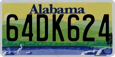AL license plate 64DK624