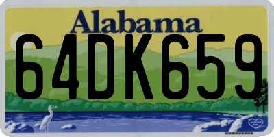 AL license plate 64DK659