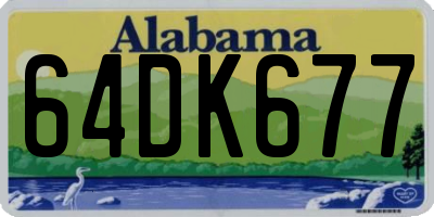 AL license plate 64DK677