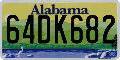 AL license plate 64DK682