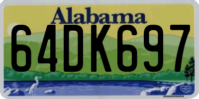 AL license plate 64DK697
