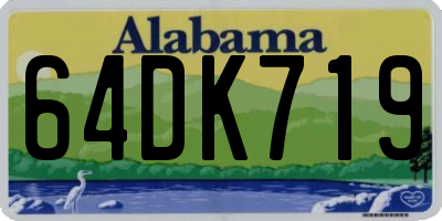 AL license plate 64DK719